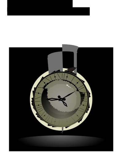 City Hall clock clipart