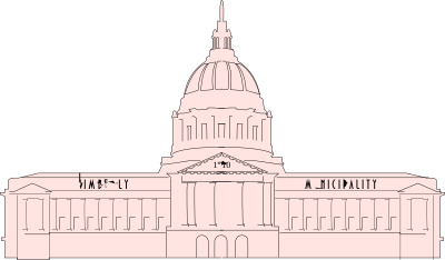City Hall, coloured clipart