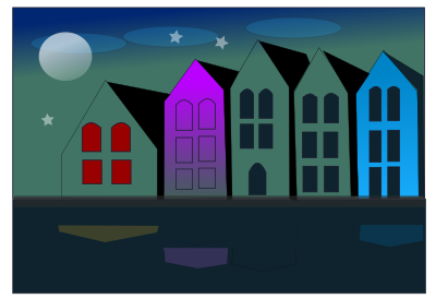 City of canals clipart