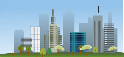 City skyline clipart