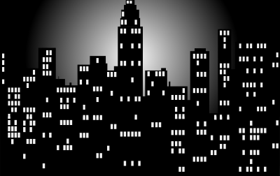 Cityscape At Night clipart