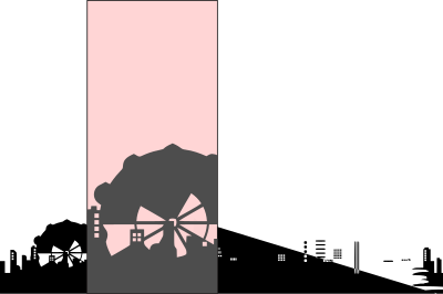 Cityscape of London clipart