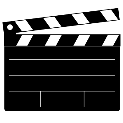 Clapper-board clipart