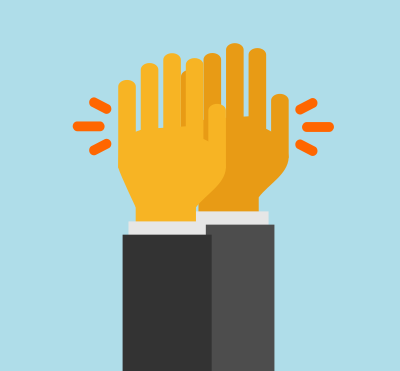 Clapping hands clipart
