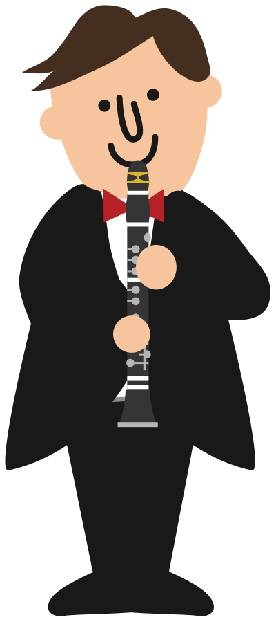 Clarinetist clipart