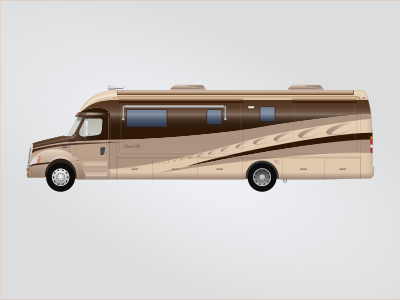 Class C Diesel Motorhome clipart