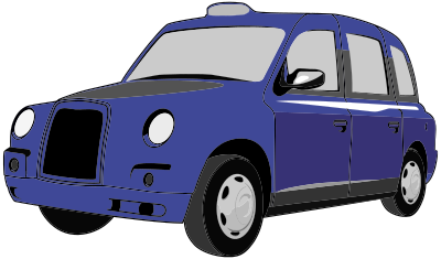 Classic Blue Car clipart