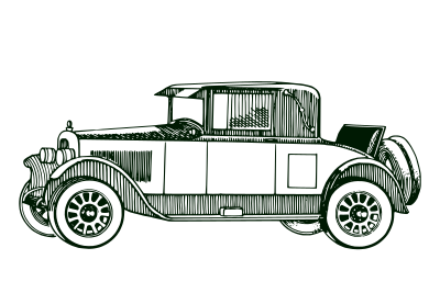 Classic car clipart