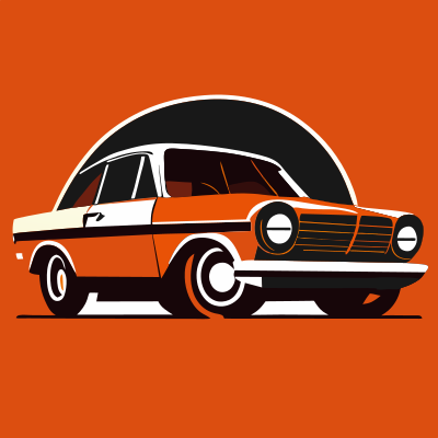 Classic car clipart