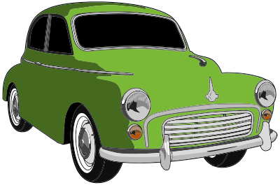 Classic Green Car clipart