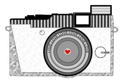 Classic Love Camera clipart