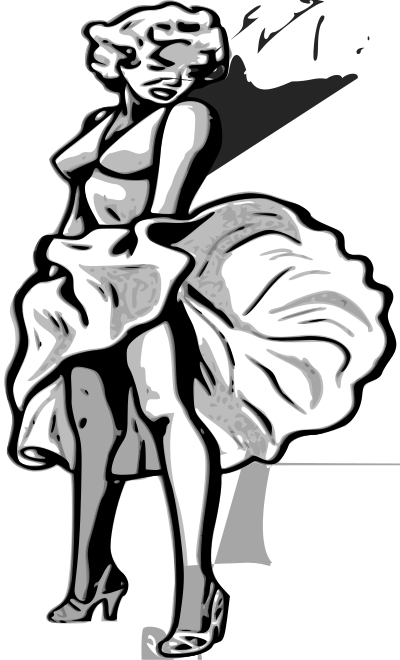 Classic Marylin Monroe clipart