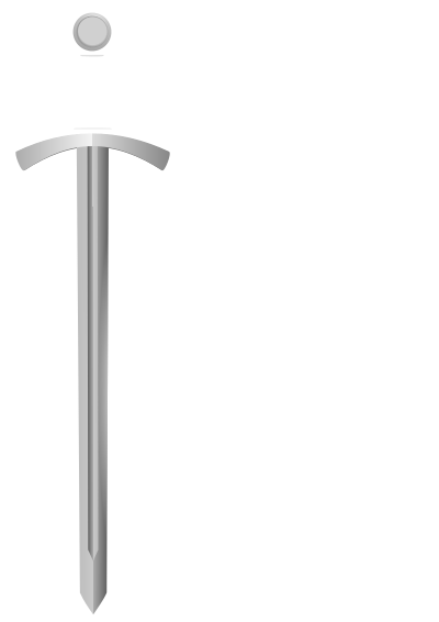 Classic medieval sword clipart
