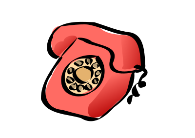 Classic phone zazou clipart