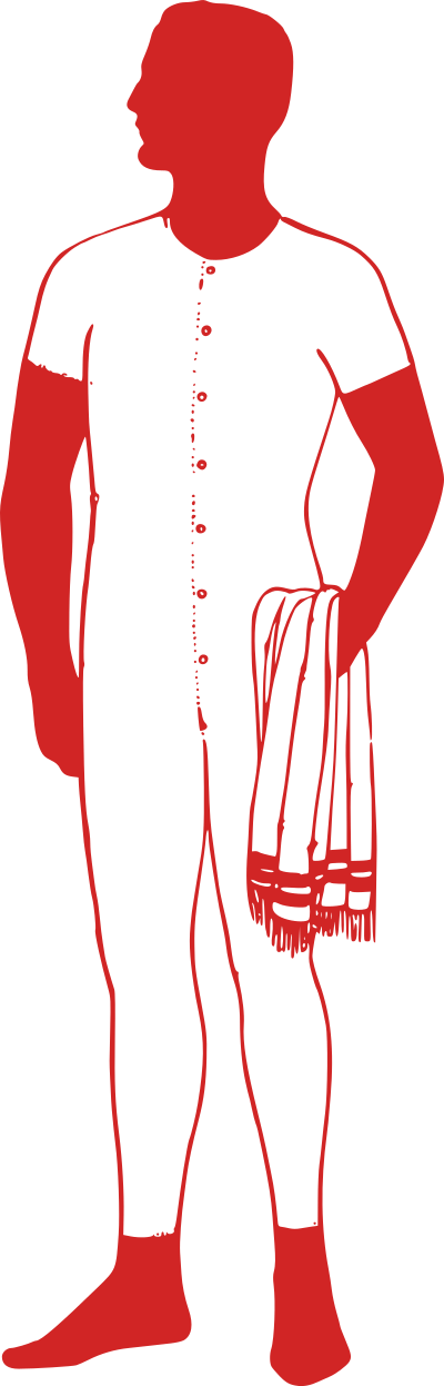 Classic Red Man Standing clipart