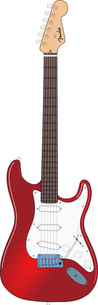 Classic rock guitar clipart