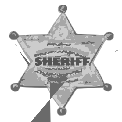 Classic Sheriff Badge clipart