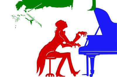 Classical Musicians - Colour Remix clipart