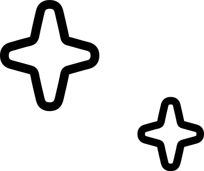 Clean sparkle stars clipart