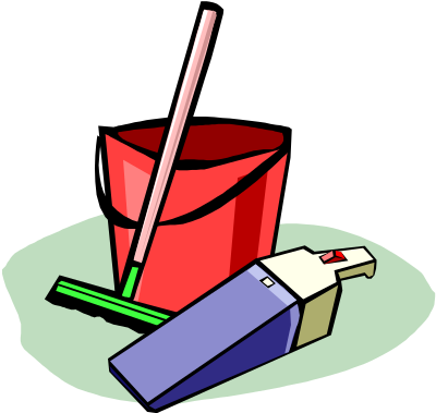 Cleaning tools clipart