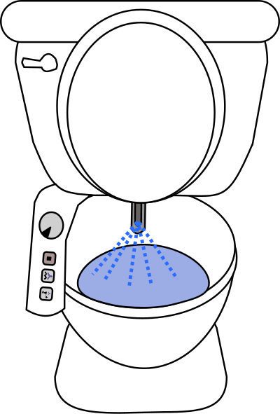 Cleansing Toilet clipart
