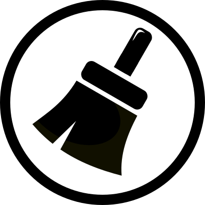 Clear icon black and white clipart