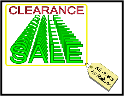 Clearance Sale clipart
