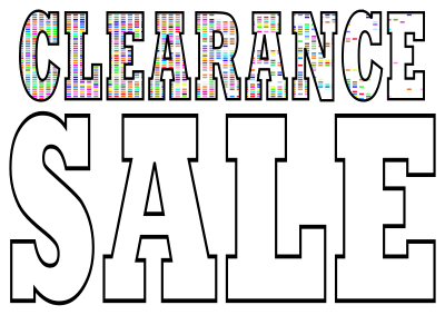 Clearance Sale (A4 sized) clipart