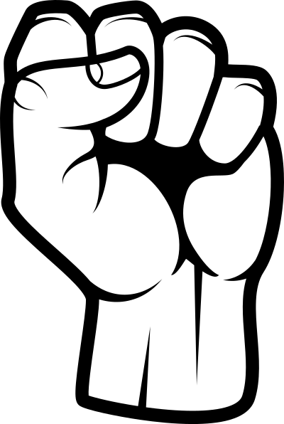 Clenched Fist (#1) clipart