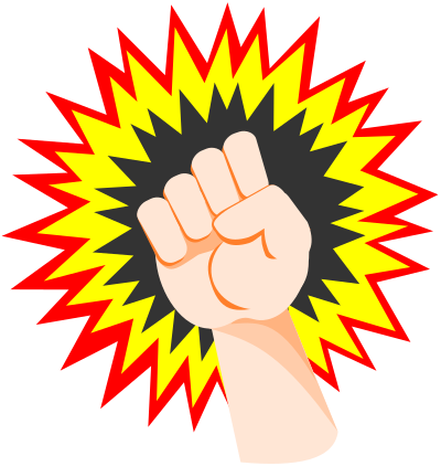 Clenched Fist (#3) clipart