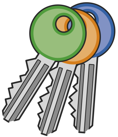 Cles de serrure - lock keys clipart