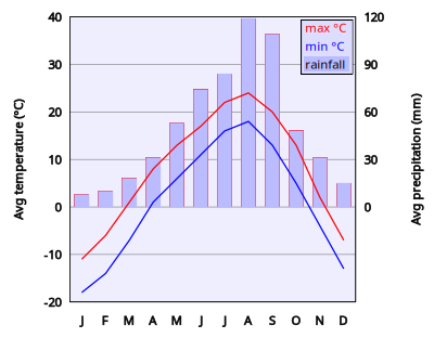 Climate Chart Of Vladivostok clipart