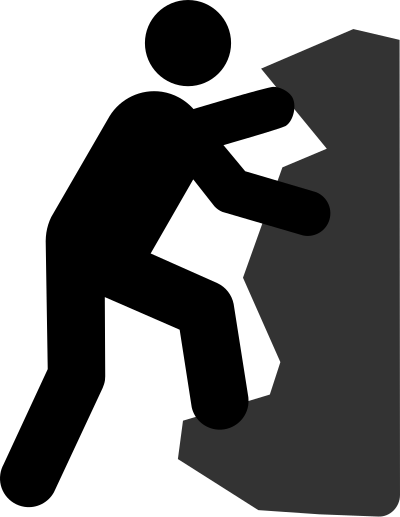 Climbing alternative symbol clipart