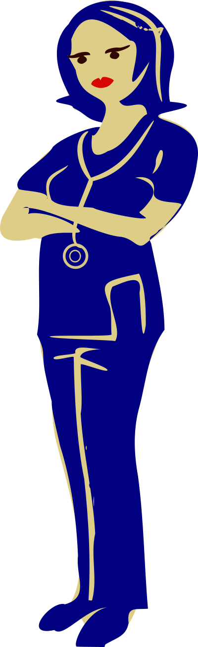 Clinical nurse clipart