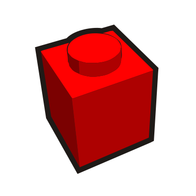 Clip is a Brick - 1x1 clipart
