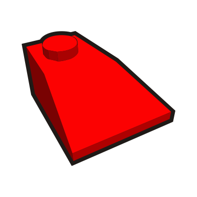 Clip is a Brick - 2x2 slope corner outside clipart
