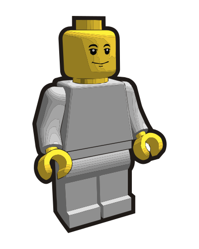 Clip is a Brick - Minifig 2 clipart