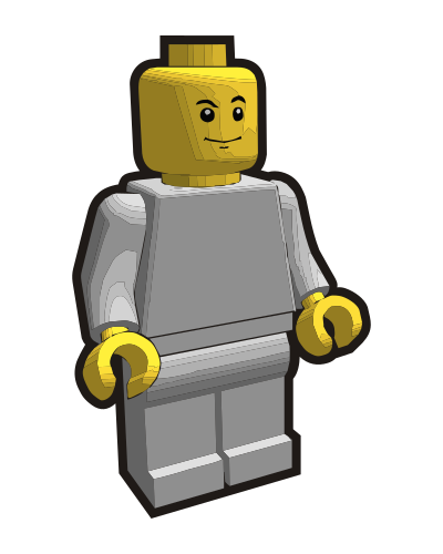 Clip is a Brick - Minifig 4 clipart