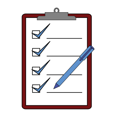 Clipboard check clipart