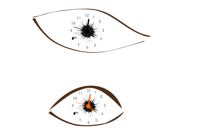 Clock eye clipart