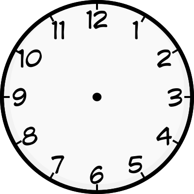 Clock face clipart