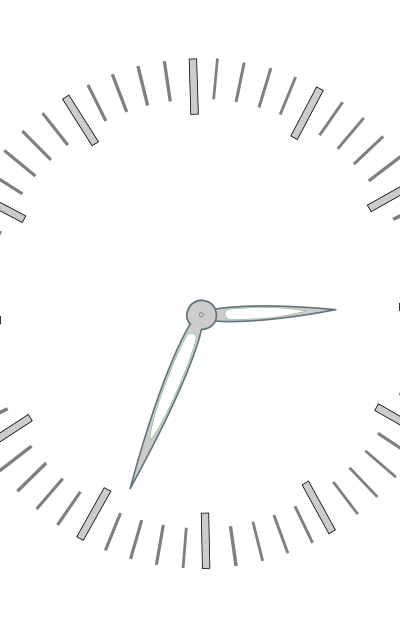 Clock graduiation minutes clipart