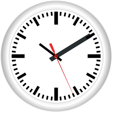 Clock sportstudio design clipart