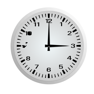 Clock without frame clipart