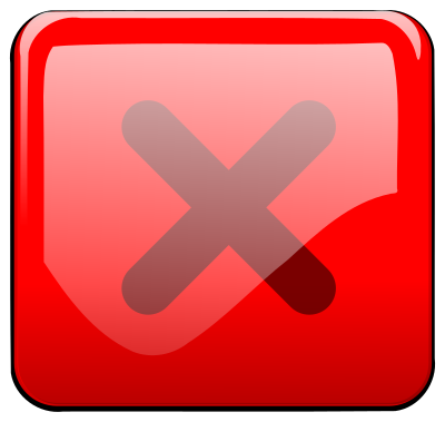 Close Button red clipart