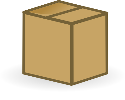 Closed box clipart