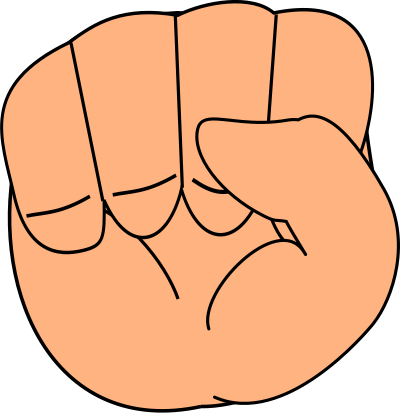 Closed chibi hand clipart