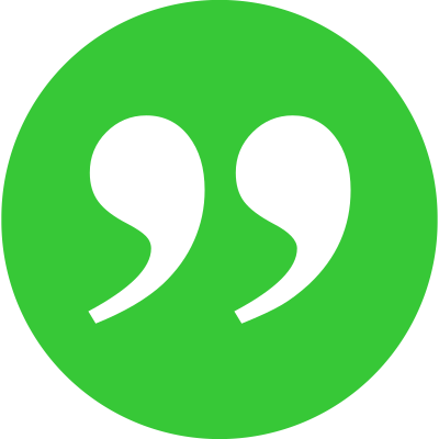 Closed quotations clipart