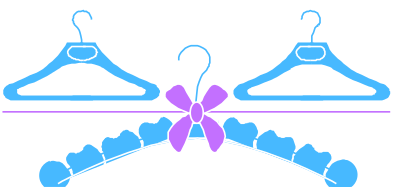 Clothes hangers clipart