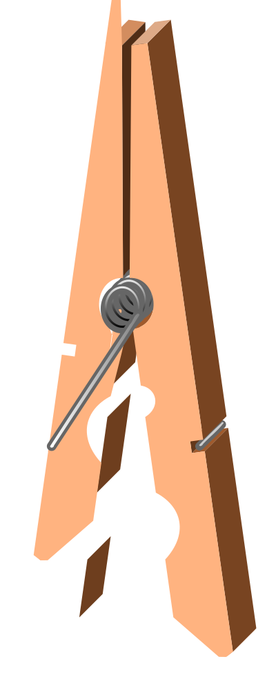 Clothes peg open clipart